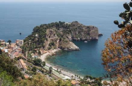 Before our descent - the view from Taormina